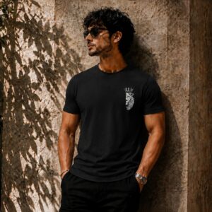 The King Lion Graphic Print Men’s Premium T-Shirt